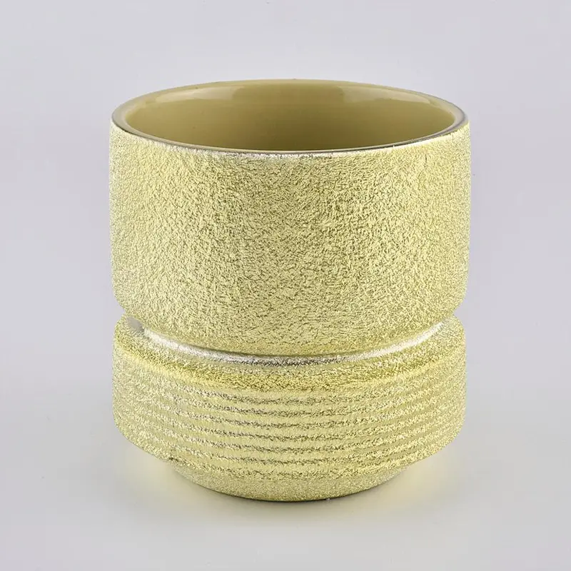 luxury modern ceramic candle jar
