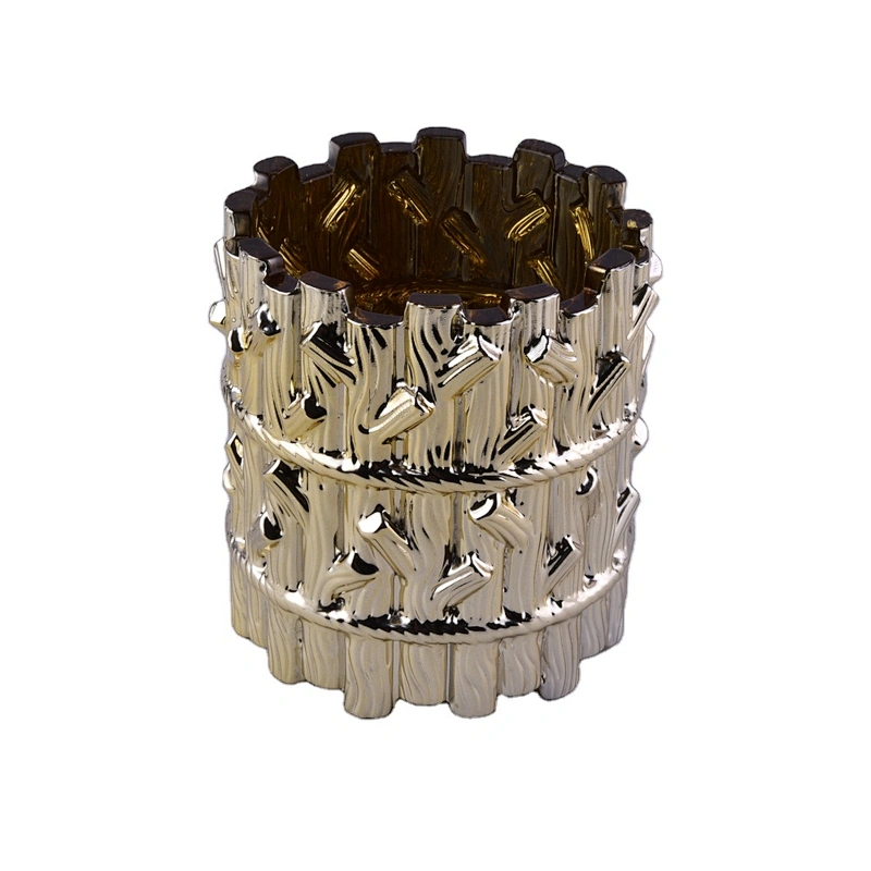 ODM OEM Wholesales luxury gold custom empty glass candle holder