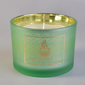 Sunny frost tealight scented candle glass container 10oz 14oz 20oz