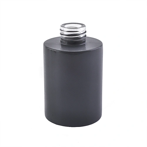 Black cylinder glass diffuser bottle glass perfume bottle fragrance