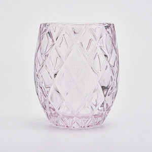 200ml Luxury Pink Candle Glass Jar  Wholesale
