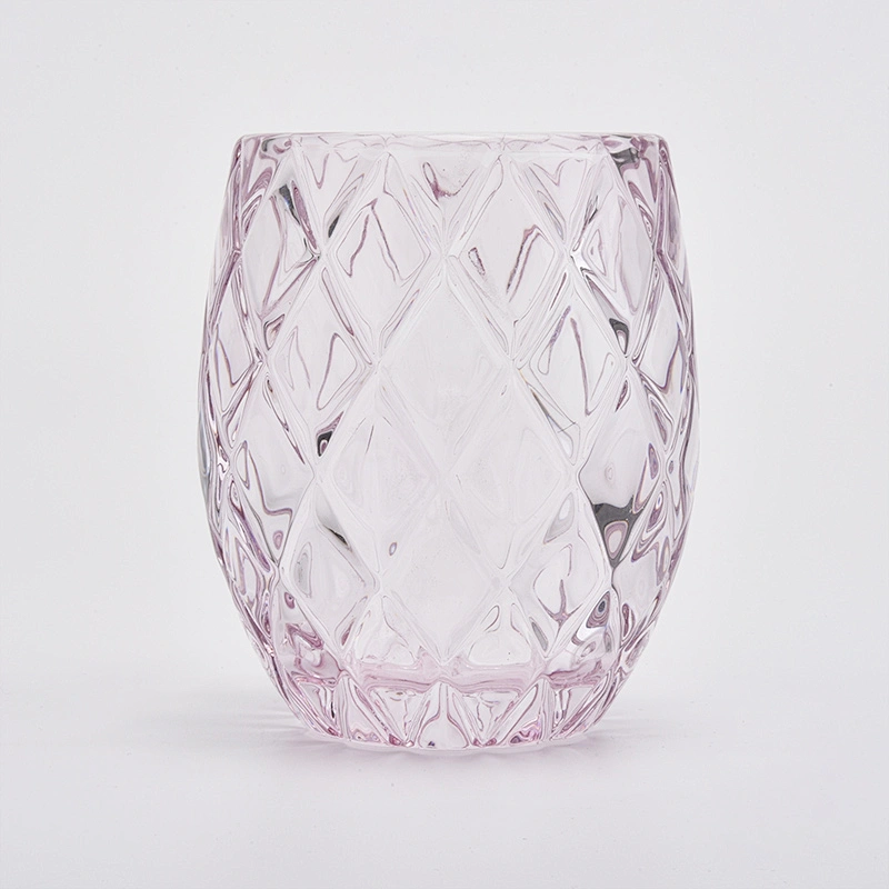 200ml Luxury Pink Candle Glass Jar  Wholesale