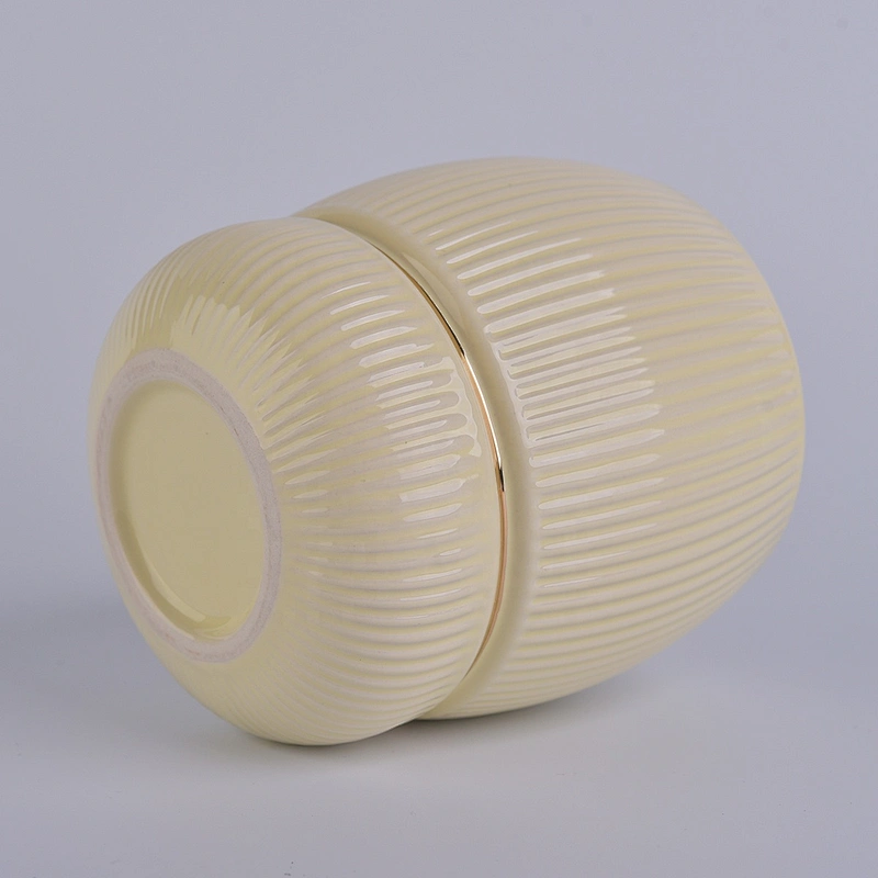 Sunny Suppliers scented tealight custom logo gold ceramic candle jars