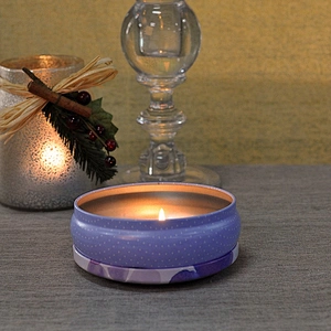 Flower empty voitve metal candle tin jars with lid