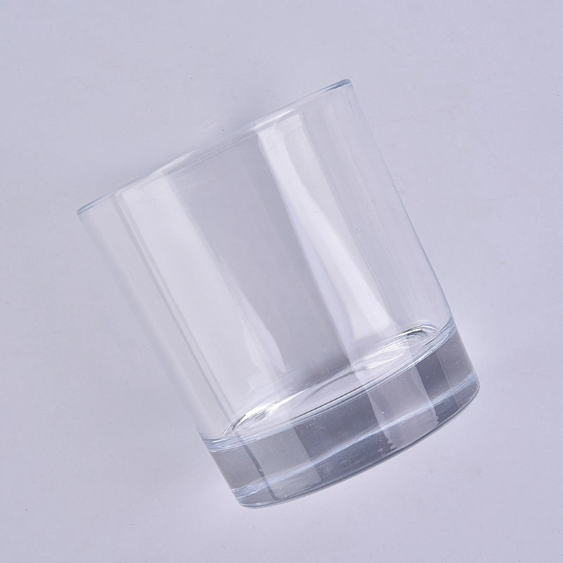 luxury 7oz thick base glass candle jars
