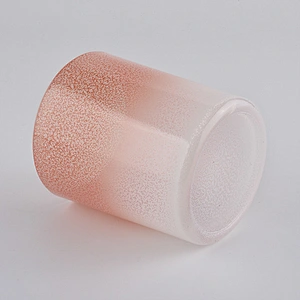new luxury colorful glass candle jar