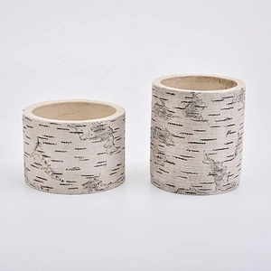 Wedding decorative cylinder cement Candle holders 10oz 12oz
