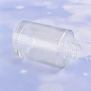 Cylinder decal bronzing glass diffuser bottle glass perfume bottle fragrance