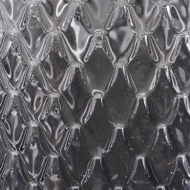 Clear engraving glass candle cup home decor