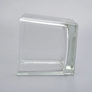 home decor rectangle glass candle jar