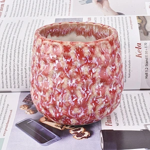 Lotus votive ceramic candle jar wholesales