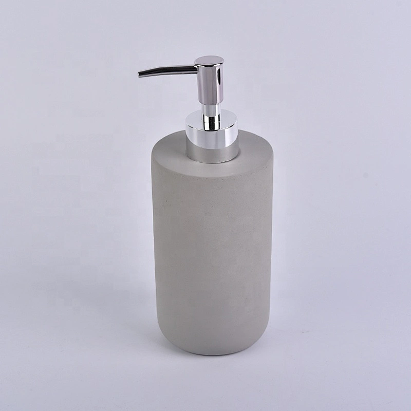grey concrete soap Lotion bottle tumbler  bathroom accessories set