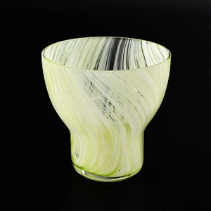Luxury iridescent glass candle holders wholesales
