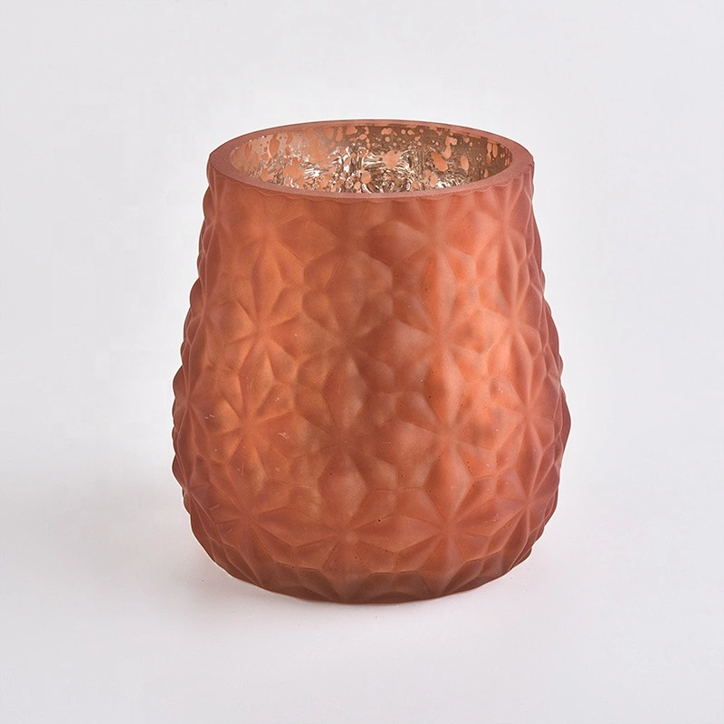 Wholesales restaurant table color candle glass holders