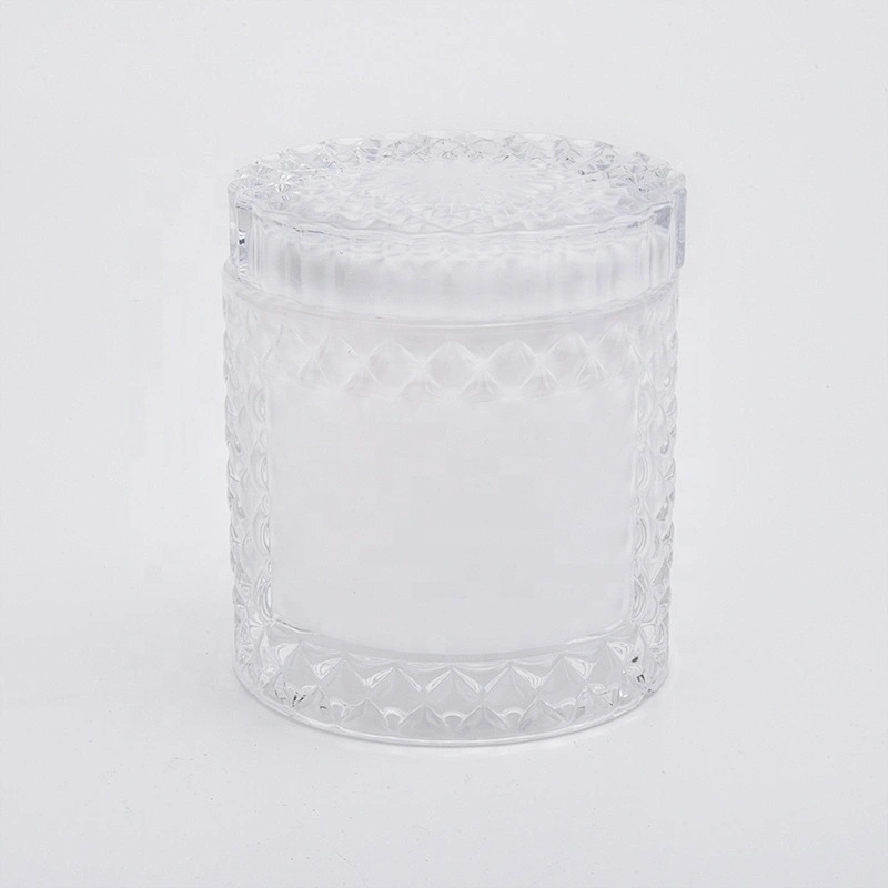 Unique Decorative colour Glass Candle Holder with lid