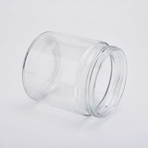 21oz wholesales smooth transparent glass candle holder home decorations candle containers