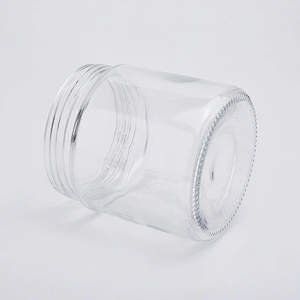 21oz wholesales smooth transparent glass candle holder home decorations candle containers