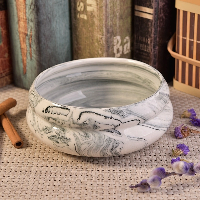 Wholesales vintage tea light ceramic candle container 16oz