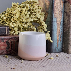Beautiful Soy Wax Ceramic Candle Vessels For Home Decoration