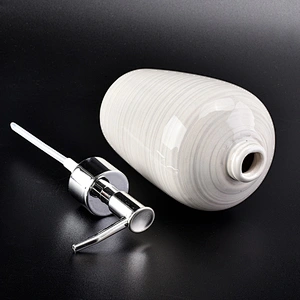 glazing ceramic glass bath accessories sets ceramic bottle lotion dispenser