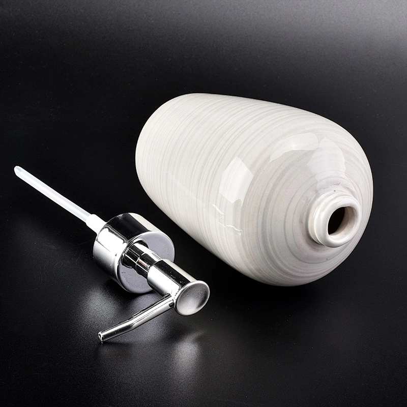 glazing ceramic glass bath accessories sets ceramic bottle lotion dispenser
