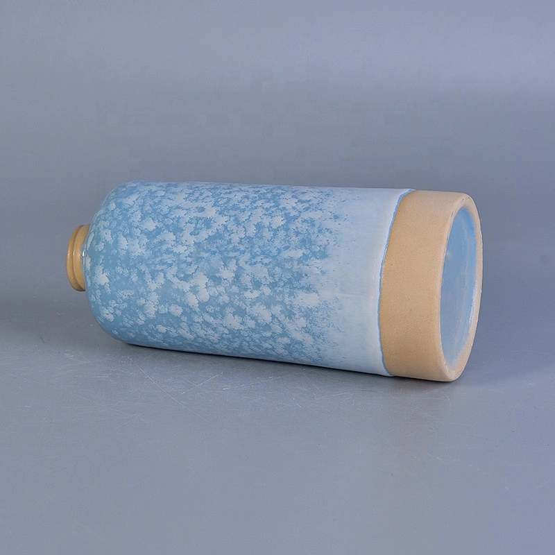 10oz 12oz Vintage blue reed diffuser ceramic bottles