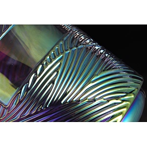 10oz Wholesales Christmas lotus crystal tealight glass candle holder with lid