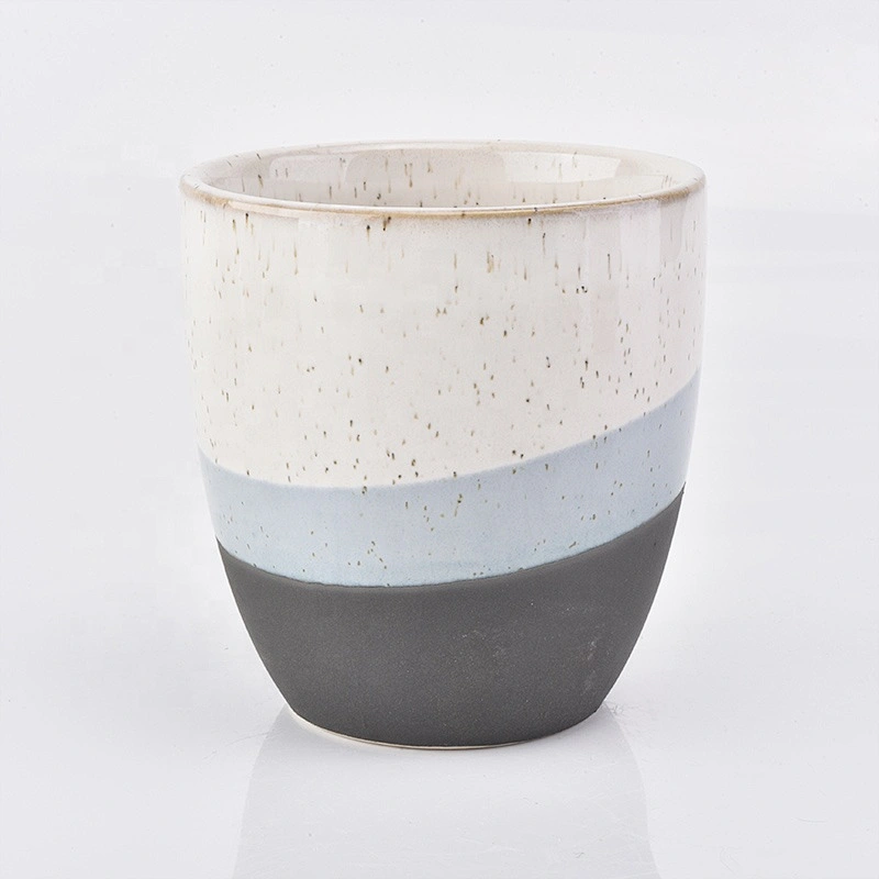 Customized matte tea light ceramic candle holder