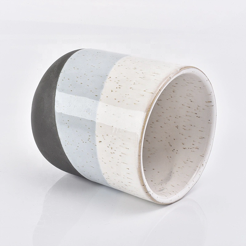Cylinder votive ceramic candle jar home decor