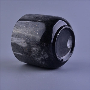 Sunny custom black empty ceramic candle jars home decoration