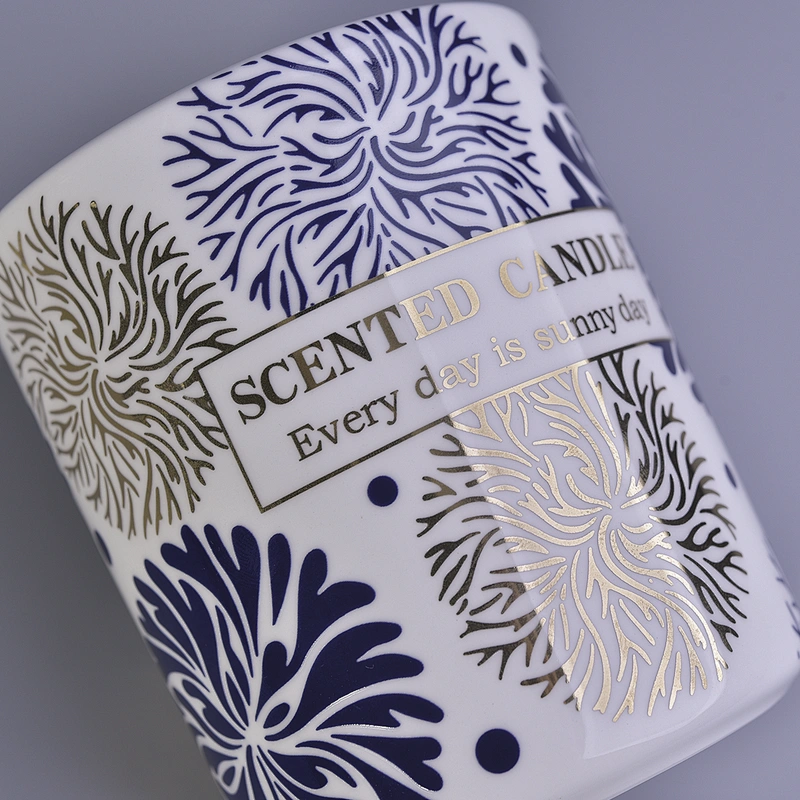 8oz 10oz Sunny new design tealight ceramic candle jar