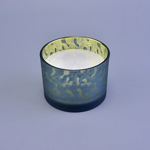 12oz 16oz Wholesales matte laser custom glass candle holder for candle making