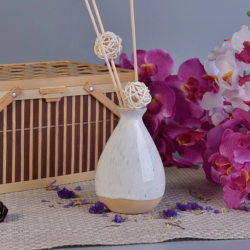 Sunny white custom diffuser reed ceramic bottles home decoration