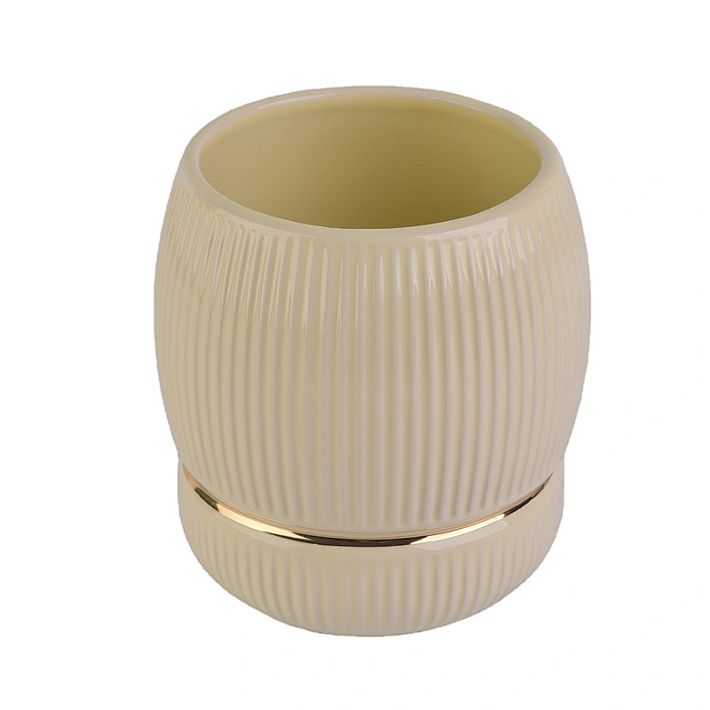 Sunny Suppliers scented tealight custom logo gold ceramic candle jars