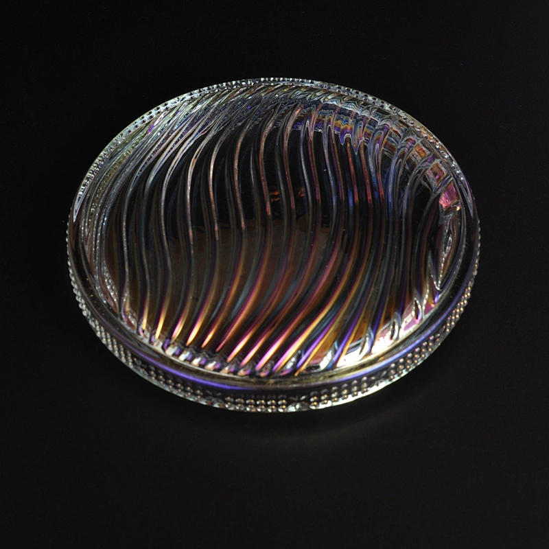 8oz 10oz 14oz Sunny crystal glass jar candles with glass lid