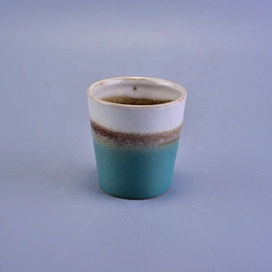 Roman religious blue candle glass jar in bulk 100ml
