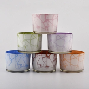Unique decoration 12oz glass candle jars