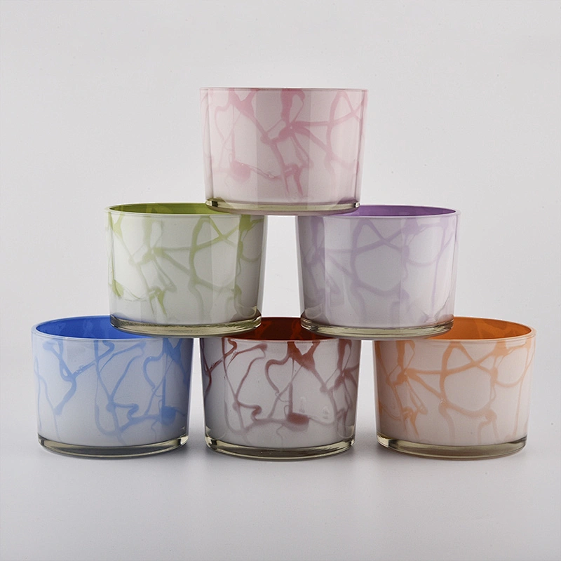 Unique decoration 12oz glass candle jars