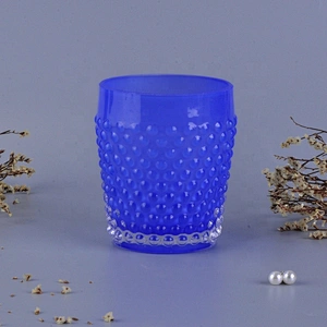 Matte bubble white glass candle holders home decoration