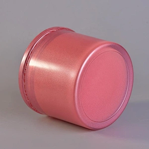 10oz 20oz Wholesales luxury pink candle glass vessel with lid