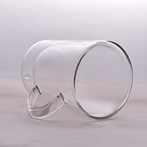 Drinking double wall glass for wholesale