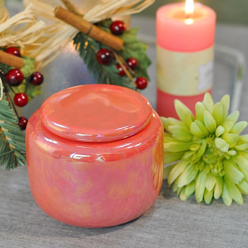 Modern tealight home candle holder ceramic with lids