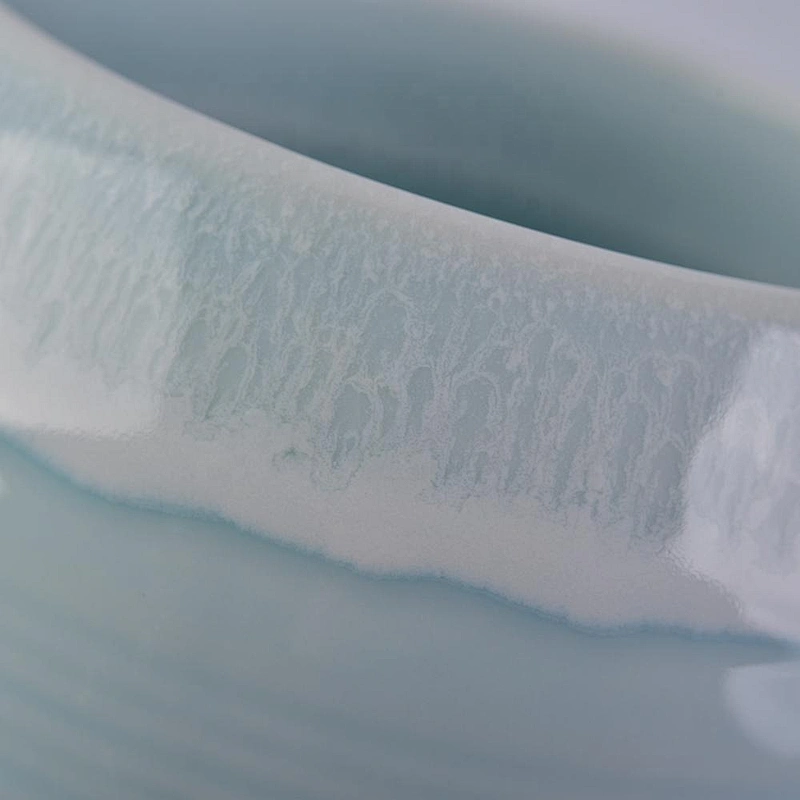 Wholesales China blue candle ceramic bowl 6oz 8oz 10oz