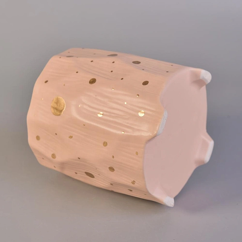 Wholesales Sunny pink custom candle stand ceramic holder