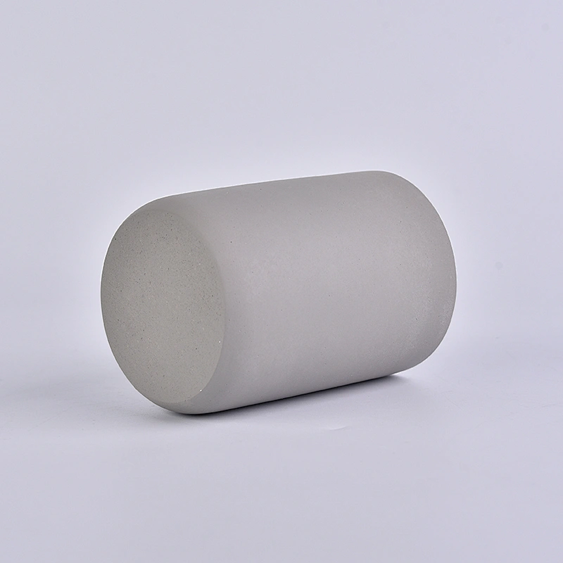 Popular Straight Side Concrete Cement Candle Jars