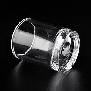 Thick Wall Crystal Glass Candle Jars