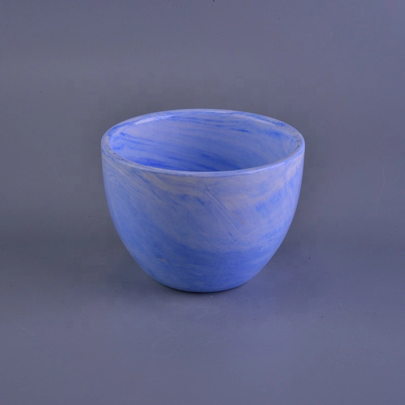 Personalized decorative mini hurricane ceramic candle holder