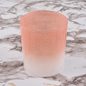 new luxury colorful glass candle jar