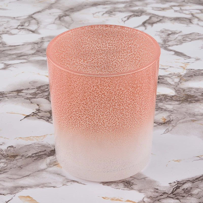 new luxury colorful glass candle jar