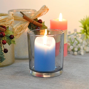 Hot sale 10oz colorful glass candle jars